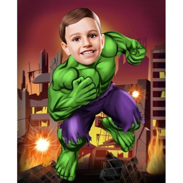 Make Your Little One the Hulk Superhero - myphoto-gift.com